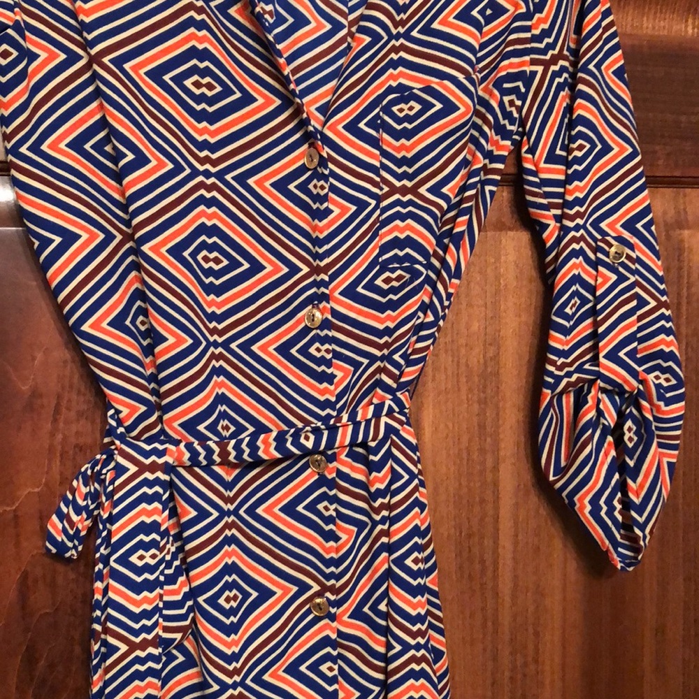 Pattern shirt dress - Picture 2 of 5